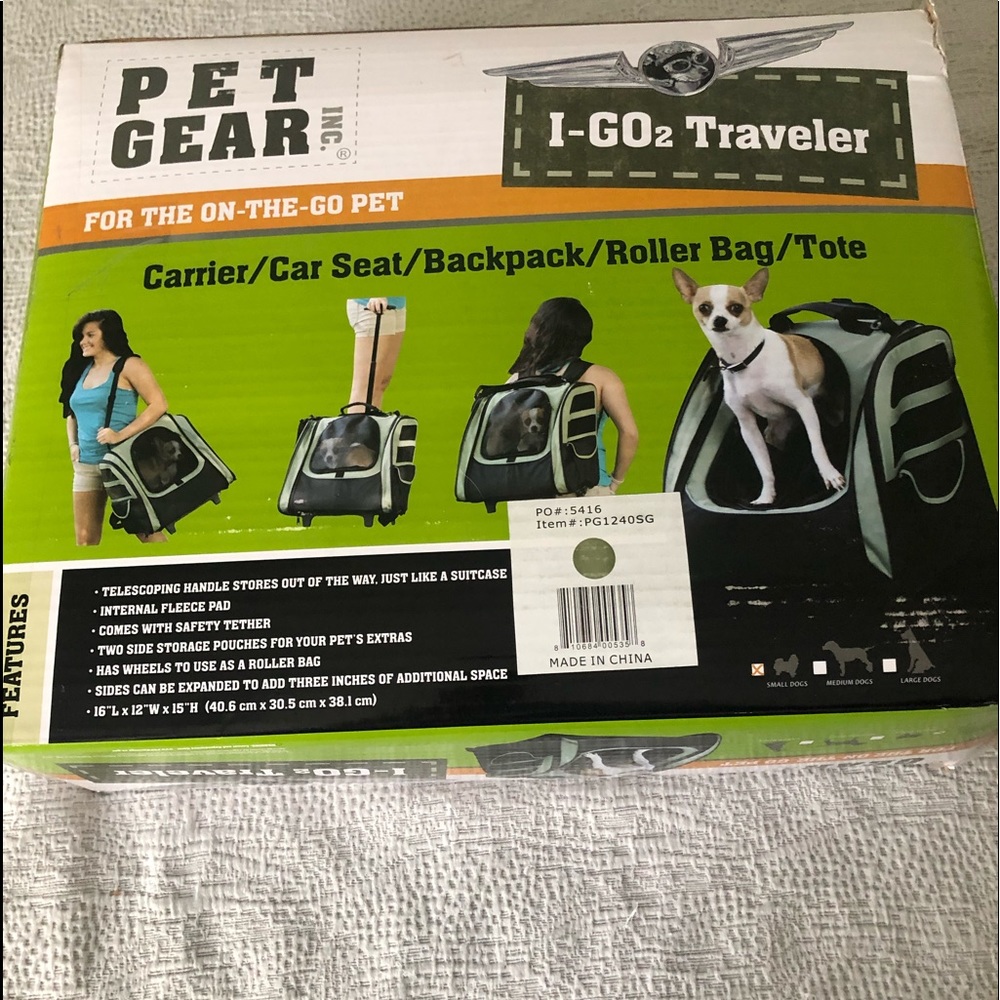 Pet traveler pet gear I go2 new